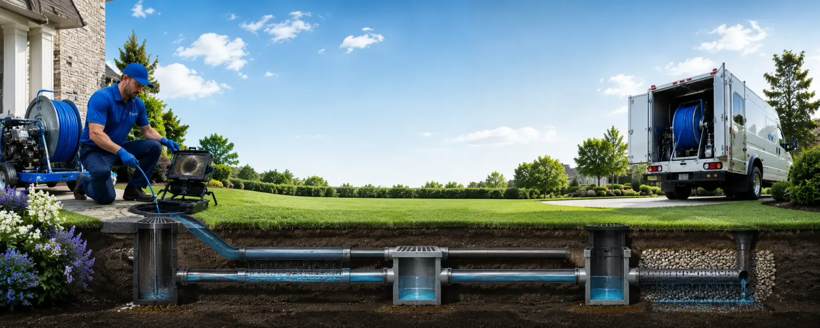 Outdoor drain cleaning information for Hooversville, PA